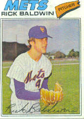 1977 Topps Baseball Cards      587     Rick Baldwin